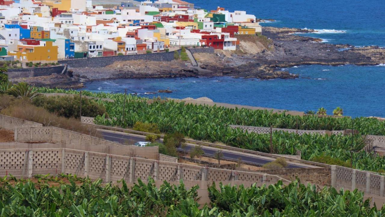 Las Pardelas, Ferienhaus mit Meer-, Küsten- und Bergblick im grünen Norden Teneriffas Las Cruces  Exterior foto